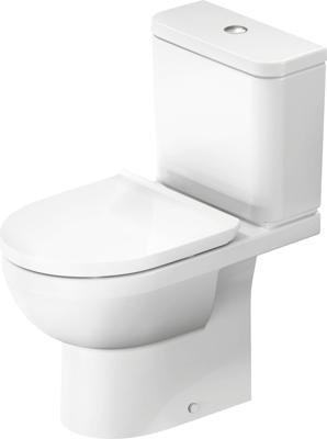 Duoblokpot Duravit No.1 Diepspoel Rimless Zonder Reservoir 36.5x65.5x42cm PK Hoogglans Wit
