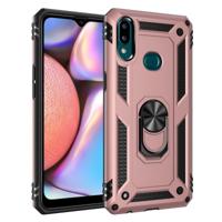 Voor Galaxy A10s Armor schokbestendig TPU + PC beschermende case met 360 graden rotatie houder (Rose goud) - thumbnail