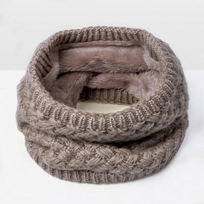 Winter plus Velvet Thicken warme Pullover gebreide sjaal grootte: 47 x 22cm (kaki) Winter plus Velvet Thicken warme Pullover gebreide sjaal grootte: 47 x 22cm (kaki)