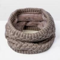Winter plus Velvet Thicken warme Pullover gebreide sjaal grootte: 47 x 22cm (kaki) - thumbnail