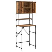 Wasmachinekast Oud hout 68 x 48,5 x 194 cm 1 x Wasmachinekast - thumbnail