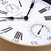 NeXtime NE-4305BR Buitenweerstationklok 40,5 cm Metaal Bruine Hyacint - thumbnail