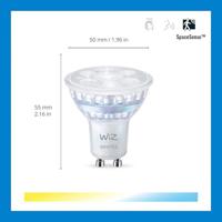 WiZ 8720169076709 LED-lamp Energielabel F (A - G) GU10 Reflector 4.7 W Warmwit tot koudwit 2 stuk(s) - thumbnail