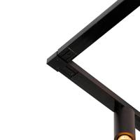 QAZQA Moderne 1-fase railsysteem 5-lichts incl. E27 fitting zwart - - thumbnail
