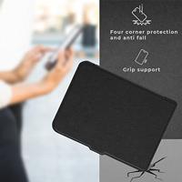 Lunso - Kobo Clara 2E hoes (6 inch) - Vegan Saffiano Leren sleep cover - Zwart - thumbnail