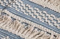 Tapijt DKD Home Decor 230 x 160 x 2 cm Blauw Katoen Wit Boho - thumbnail