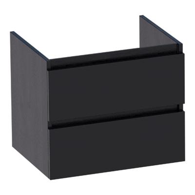 Badkamermeubel Sanitop Solution 60 cm Black Wood Zwart Sanitop Badkamermeubel Sanitop Solution 60 cm Black Wood Zwart Sanitop