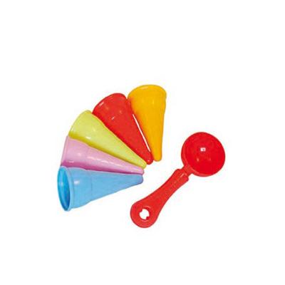 Basic Adriatic zandvormen ijscohoorntjes 6-delig