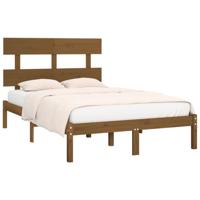Bedframe massief hout honingbruin 200x200 cm - thumbnail