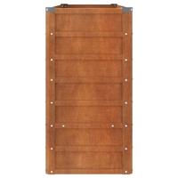 Plantenbak verhoogd 160x40x77 cm cortenstaal roestig - thumbnail