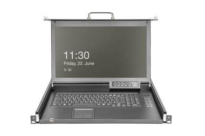 Digitus DS-72220-4US KVM-console 8 poorten CAT 5 (RJ45) Muis, Toetsenbord 1920 x 1080 Pixel