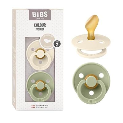 Bibs 2 Fopspeen Anatomic Duo Ivory/Sage