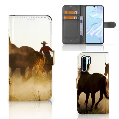 Huawei P30 Pro | Telefoonhoesje | Met pasjeshouder | Design Cowboy Huawei P30 Pro | Telefoonhoesje | Met pasjeshouder | Design Cowboy