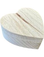 Houten hartjesvorm verpakkingsdoosje voor edelstenen of sieraden - thumbnail