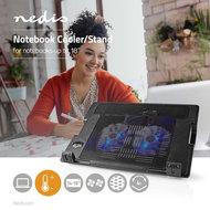 Nedis nbcr200bk notebookstandaard tot 18" universeel zwart - thumbnail