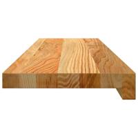 Vensterbanken 2 st 80x20x2 cm massief eikenhout lichtbruin - thumbnail