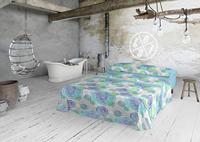 Beddengoedset Lois ALBANY Blauw Bed van 90 - thumbnail