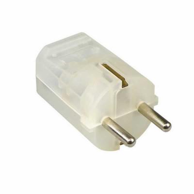 Stekker met randaarde kunststof transparant van Kaiser