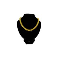 Ketting Glas Geel - thumbnail