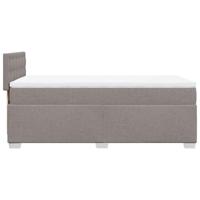 Boxspring met matras stof taupe 90x200 cm - thumbnail