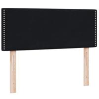 Boxspring met matras fluweel zwart 120x210 cm - thumbnail