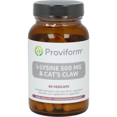 Proviform L-Lysine 500mg & Cat's Claw Vegicaps Proviform L-Lysine 500mg & Cat's Claw Vegicaps