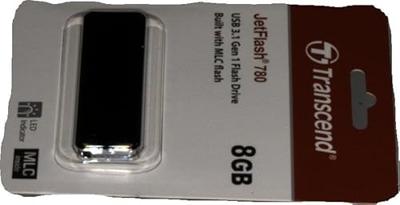 Transcend JetFlash® 780 USB-stick 8 GB Zwart TS8GJF780 USB-A 3.2 Gen 1