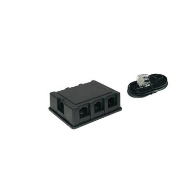 Shiverpeaks Telefoon (analoog) Adapter [1x RJ45-bus 8p4c - 6x RJ45-bus 8p4c] 3 m Zwart