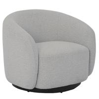 Tower Living Draaifauteuil 'Belfast' Bouclé, kleur Grijs - thumbnail