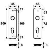 AXA 6210 Binnendeurschilden Curve Klik PC72 F1 - 6210-20-11/72E - thumbnail