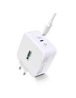 Wandlader + USB-Kabel C Urban Factory GSC10UF Wit - thumbnail