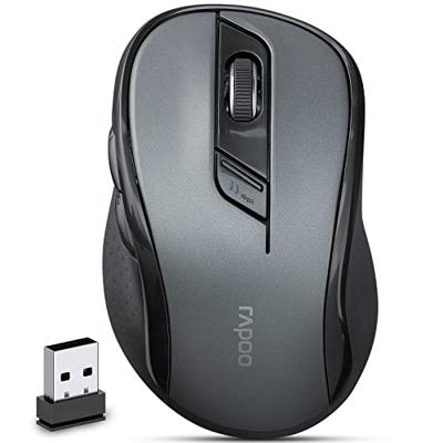 Rapoo M500 Silent Multi-mode Draadloze Muis Muis Zwart - thumbnail