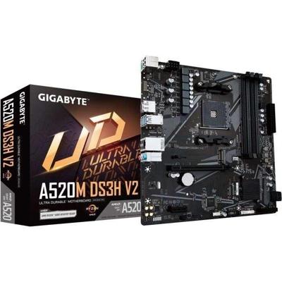 Gigabyte A520M DS3H V2 Moederbord Socket AMD AM4 Vormfactor Micro-ATX