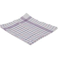 Handdoek, ft 65 x 65 cm, geruit, pak van 6 stuks - thumbnail