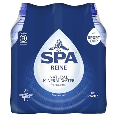 Spa reine blauw sportdop pet (6x 0.75 liter)
