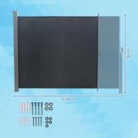 Uittrekbaar Windscherm Antraciet - thumbnail