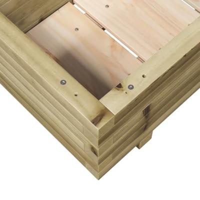 VidaXL Plantenbak 70x40x26,5 cm geïmpregneerd grenenhout