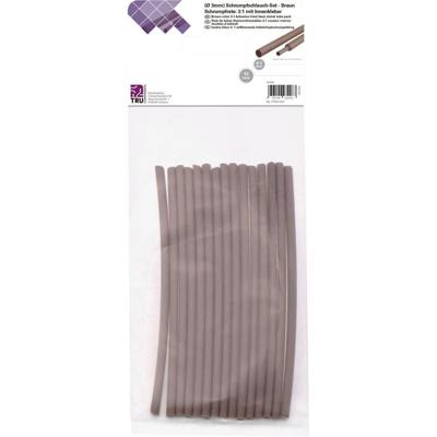TRU COMPONENTS T1902CA027 Krimpkous assortiment Bruin 3 mm 1 mm Krimpverhouding:3:1 15 stuk(s)