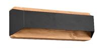 Trio Wand lampArino 35cm zwart met houtbruin - 224819132 - thumbnail