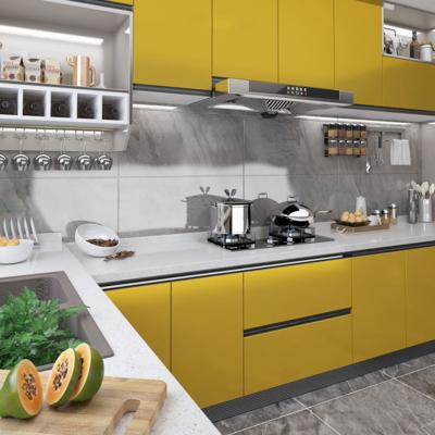 VidaXL Meubelfolie zelfklevend 500x90 cm pvc hoogglans goudkleurig