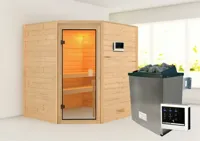 Karibu | Elea Sauna | Kachel 9 kW Externe Bediening - thumbnail