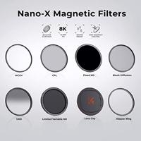 K&F Concept magnetische lensfilter-kit CPL-ND-UV Nano X 95mm met opbergtas - thumbnail