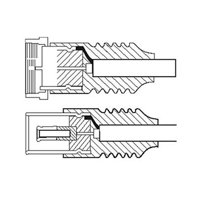 goobay LNB male > RF male kabel