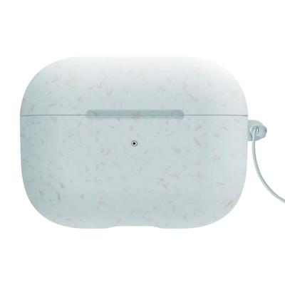 Incipio Organicore Hoesje compatibel met Apple AirPods Pro - Blauw [Ondersteunt draadloos opladen, biologisch afbreekbaar materiaal, inclusief lanyard]