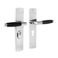 De Oude Deurklink Retro buitendeurbeslag klink/klink PC55 glanzend nikkel - thumbnail