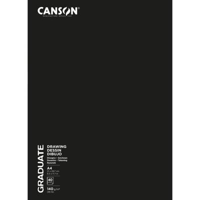 Schetsboek canson graduate 20vel 140gr a4 wit | 5 stuks