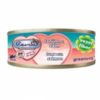 Renske Graanvrij vezel tonijn met zalm natvoer kat (blikjes) 1 tray (24 x 70 g) - thumbnail