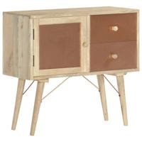 Vidaxl Dressoir 80x35x75 Cm Massief Mangohout - thumbnail