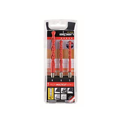 Alpen MultiCut 100803100 Carbide Multifunctionele boorset 3-delig 5 mm, 6 mm, 8 mm 1/4 (6.3 mm) 1 set(s) Alpen MultiCut 100803100 Carbide Multifunctionele boorset 3-delig 5 mm, 6 mm, 8 mm 1/4 (6.3 mm) 1 set(s)