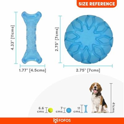 Fofos puppy bot en bal blauw - thumbnail